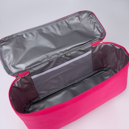Bag - beach choper with thermo -karman, 42x37x15 cm, pink color-5