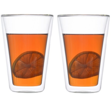 Set of glass glasses, 400 ml