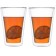 Set of glass glasses, 400 ml