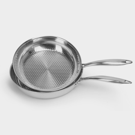 A pan with a corrugated bottom luxstah, d = 24 cm, h = 50 cm, stainless steel, induction-2