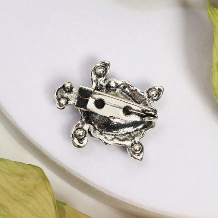 Brooch "Turtle" openwork, color mix (indivisible packing 12 pcs., Price per pcs.)-2