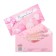Money envelope "Congratulations!" balloons, pink background, 8 x 17 cm