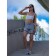 Women's shorts ise, size 46 cm, gray color