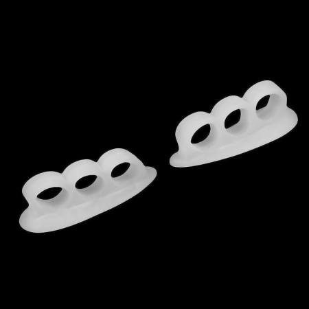 Correctors - separators for the toes, 2 separators, silicone, 7 × 2 cm, pair, white color-2