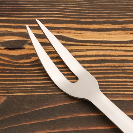 A fork for meat with a wooden handle 36 cm, 7x3.5 cm-3