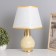 Table lamp "Alba" 1x40W E14 beige/gold 24x24x40cm