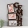 Photo frame LHDF "Family" 33x51 in 3 photos 10x15 cm, col. Wenge-white (plastic screen)