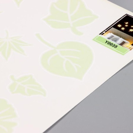 Plastic sticker phosphorus "leaves" 21x29.7 cm-2