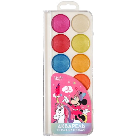 Persian watercolor "Minnie and Unicorn", 12 colors, without brush-3