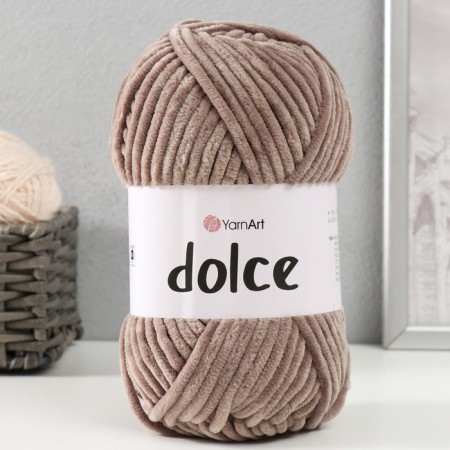 Yarn "Dolce" 100% micropoliester 120m/100g (754 t. Gray)