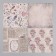 A set of paper for scrapbooking 12 sheets 12 designs "Vintage Letter" 160 grams 15.2x15.2 cm