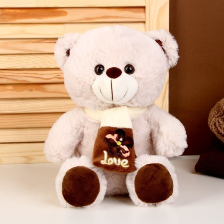 Soft toy "Mishutka in a scarf", 25 cm, color mix-1