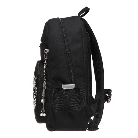 School backpack, 40 x 25 x 13 cm, Grizzly, ergonomic back, laptop department, black-3