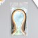 Strips for quilling 100 stripes density 120 grams "Cream and cinnamon" w. 0.5 cm dl. 39 cm