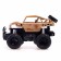 The radio -controlled “Army” jeep works on batteries, sand color