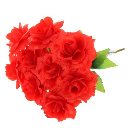 Artificial flowers "red rose" 40 cm-2