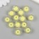 Beads for creativity plastic "yellow" glossy set 30 g d = 1.6 cm