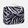 Cosmetic bag with lightning, black/white color