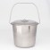 A bucket with a lid, 12 l, a measured scale, stainless steel