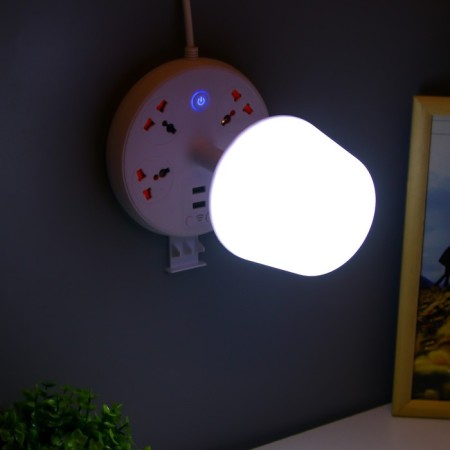 Board Lamp "ERA" LED 5W 3000K-6000K 4 outlet 2xUSB2.0 MIX 15x15x22cm RISALUX-17