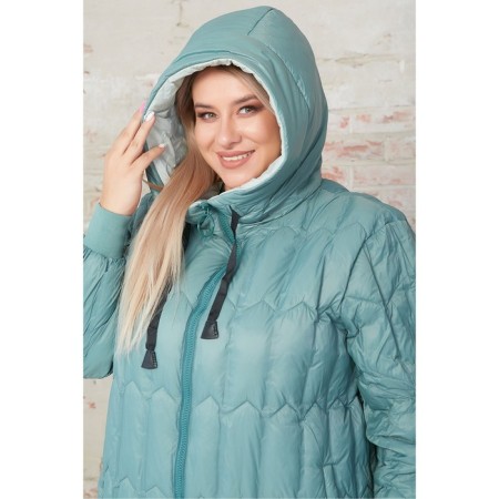 Female coat, size 60, khaki color-3