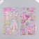 Plastic sticker 2 sheets "Princess outfits" with glitter mix 11x22.5 cm
