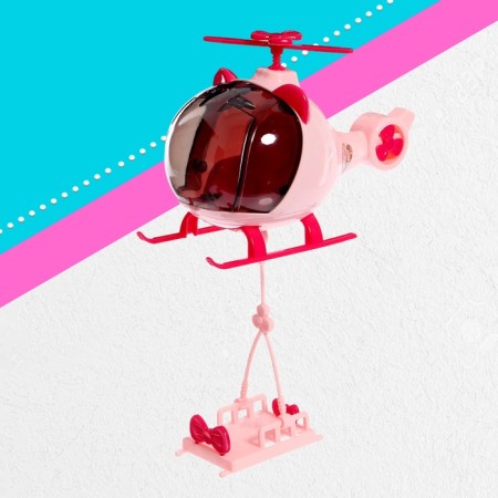 Game set "Traveler" a car with a trailer, helicopter, dolls, accessories-8