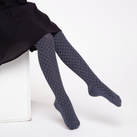 Pantyhose children, jeans color, height 122-128 cm-1