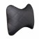 Siger pillow "Automobile Bone", on a car headrest, perforated eco -leather, rhombus, black