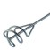 Mixer for sand-gravel mixtures Denzel 848267, galvanized, SDS+, 80x450 mm
