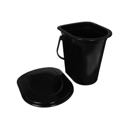 Bucket-loop, h = 39 cm, 17 l, removable chair, black-5