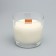 A candle made of soy wax in a glass with a wooden wick "Forest Raspberry", 65 grams