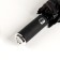 Automatic “plain” umbrella, with a flashlight, rotating pen, 3 additions, 10 spokes, r = 52 cm, black color is black
