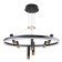 Daur hanging chandelier 800 mm, LED 552W
