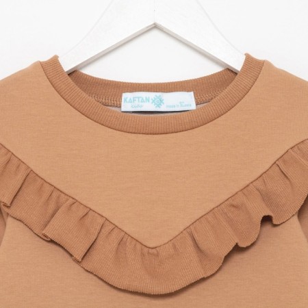 Платье для девочки KAFTAN "Basic line", размер 32 (110-116), цвет кофе-6