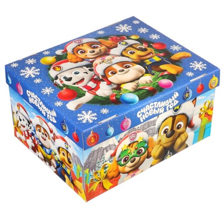 Gift box "New Year" 31x25.5x16 cm, puppy patrol-2
