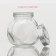 Glass jar for bulk products of the lines "Shine", 200 ml, 8 × 6 × 8.3 cm