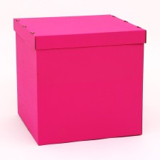 Box for balloons, pink 60 x 60 x 60 cm