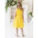 Bella dress, height 104 cm, yellow color