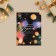 Postcard-Mini "Happy New Year! Everything will come true ", 8 x 6cm, New Year