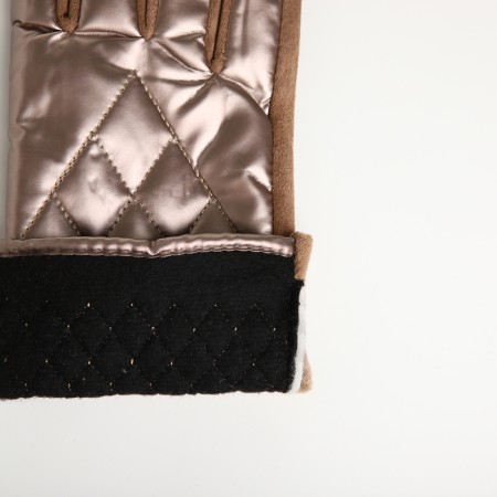 Gloves are female, dimensionless, without insulation, beige color-3