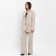 Women's jacket with side cuts MIST Size 44-46, beige color