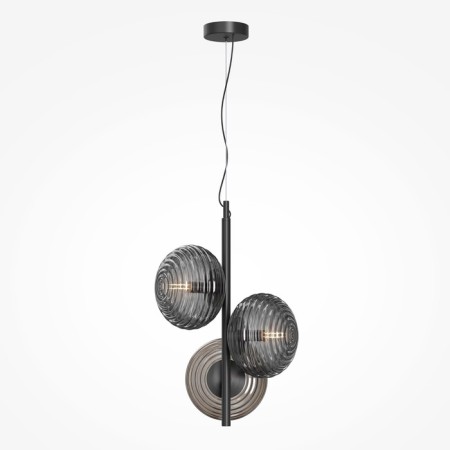 Suspension lamp Maytoni Mod268PL-03B, 3CHE14, 40W, 32.5x32.5x351 cm, Black color black