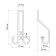 Furniture tundra hook TKT002, three -rod, bronze, 4 pcs TMP