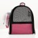 Board-carrier with an organizer and porthole, 43 x 24 x 28 cm, pink