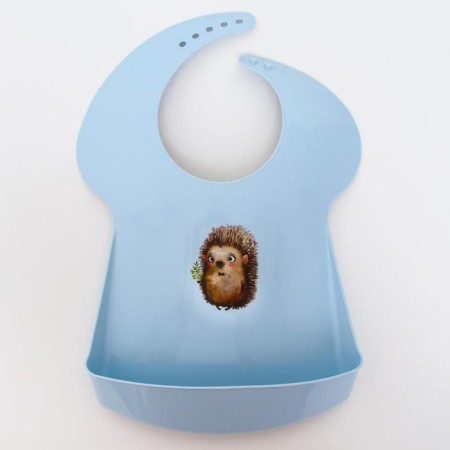 Blory for feeding plastic with pocket, blue color, mix