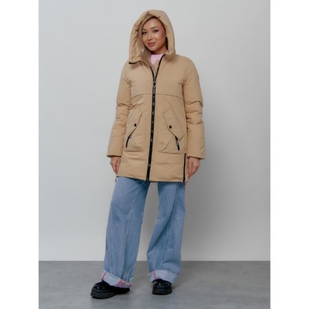 Women's winter jacket, size 48, mustard color-5
