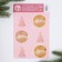 New Year's stickers on the glasses "Be happy", a set of 6 pcs