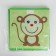 Stelly box for storage with a lid "Monkey", 25 × 25 × 25 cm, green color