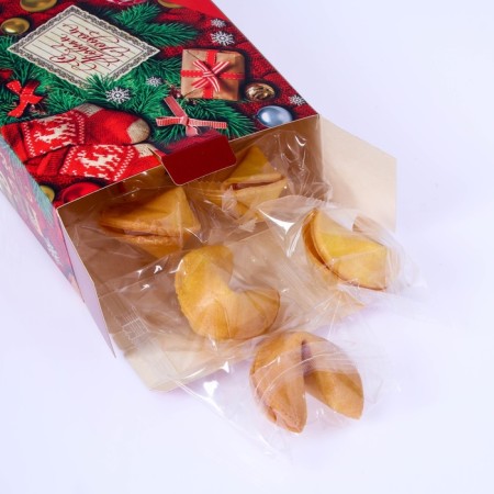 New Year. Cookies with the prediction "Happy New Year", 12 pcs, 84 g-3
